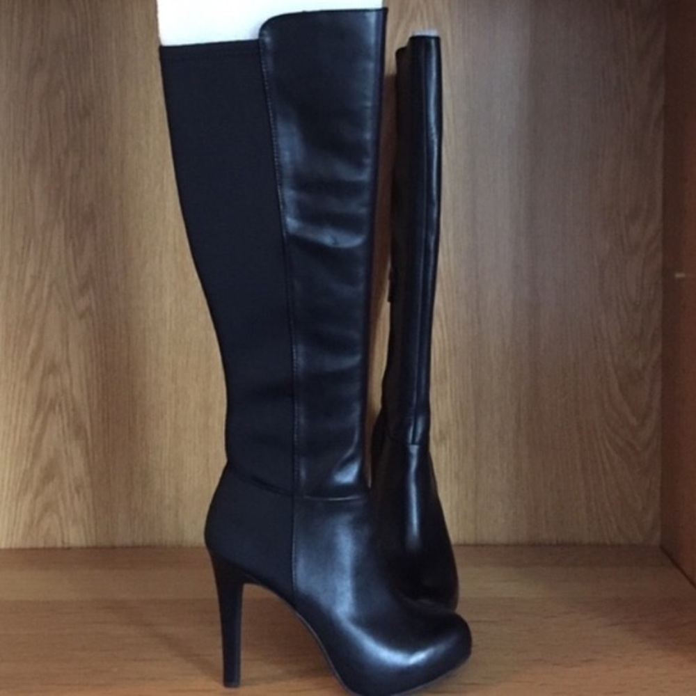 NWT JESSICA SIMPSON AVALONA LEATHER SEXY BOOTS 7.5